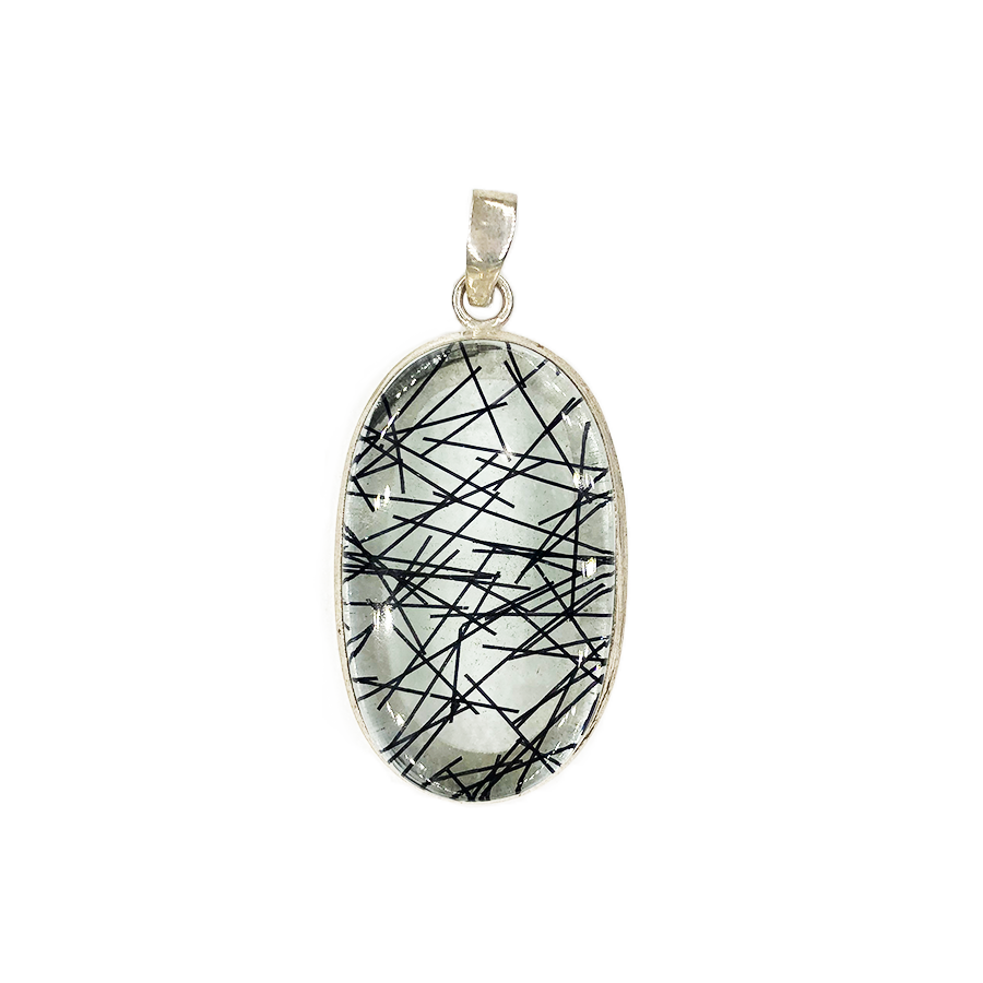 Pendente in Argento 925 con Quarzo Tormalinato