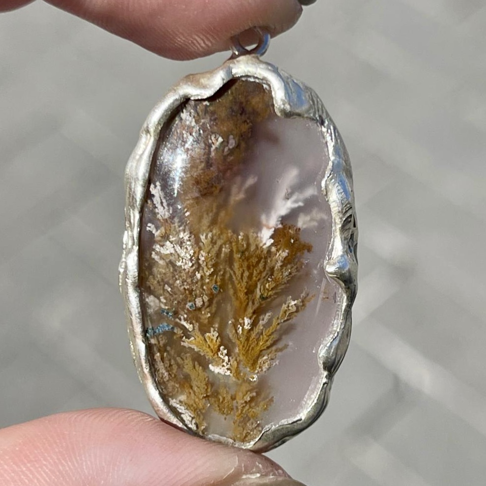 Pendente agata muschiata Papagni Goldsmith